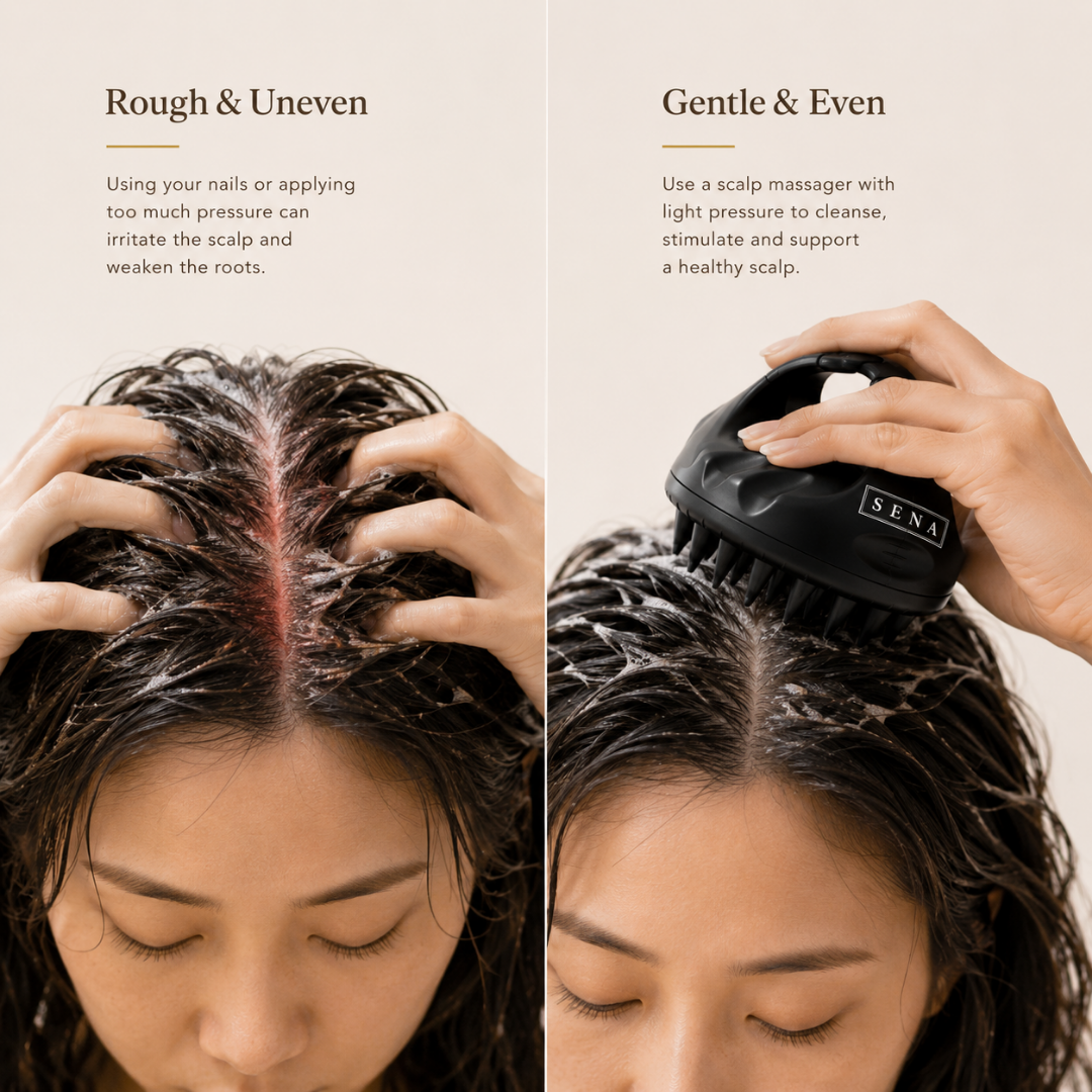 Scalp Massager Brush | Deep Cleanse & Circulation Booster • Silicone Scalp Brush for Hair Growth