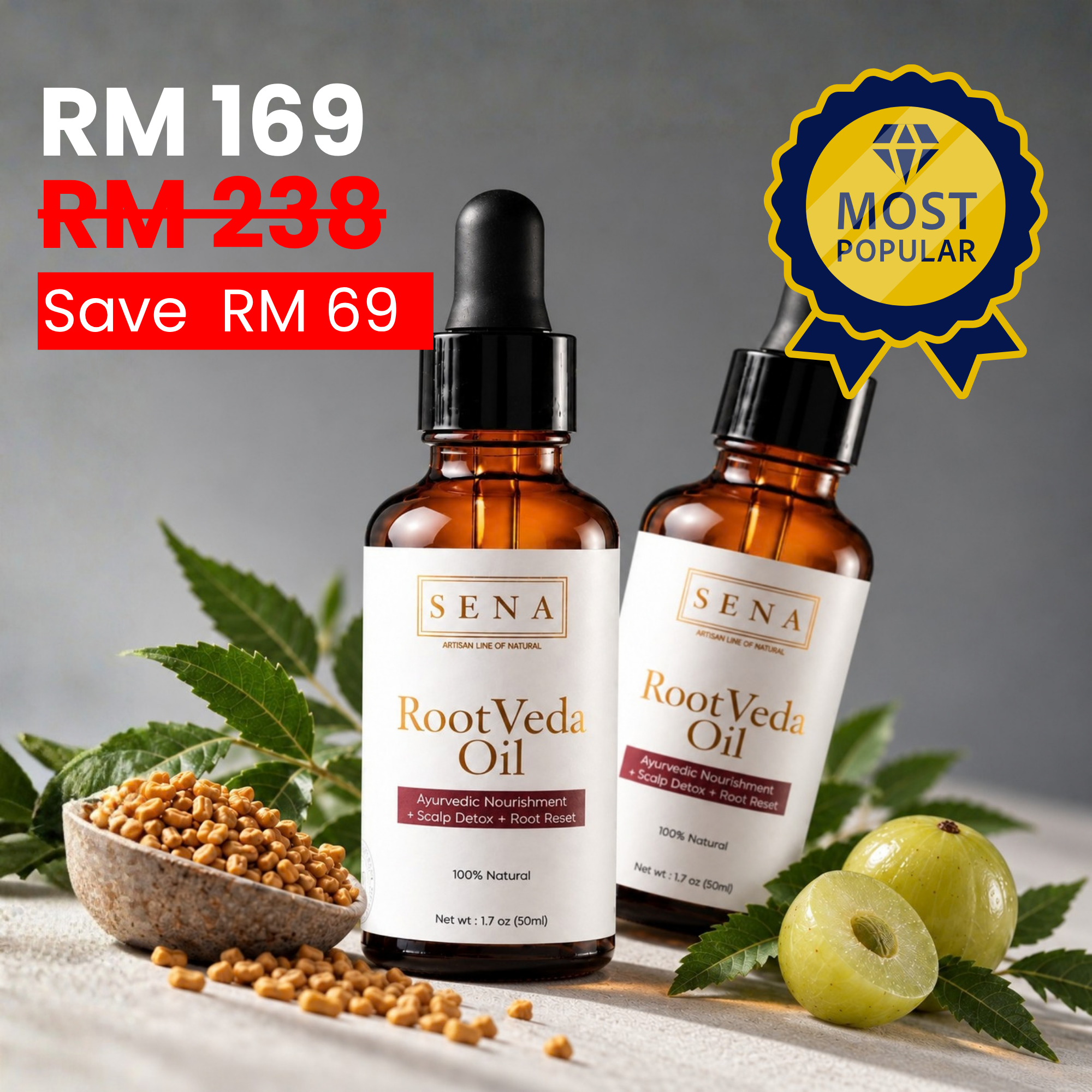 RootVeda Oil | SCALP RECOVERY PLAN 2x