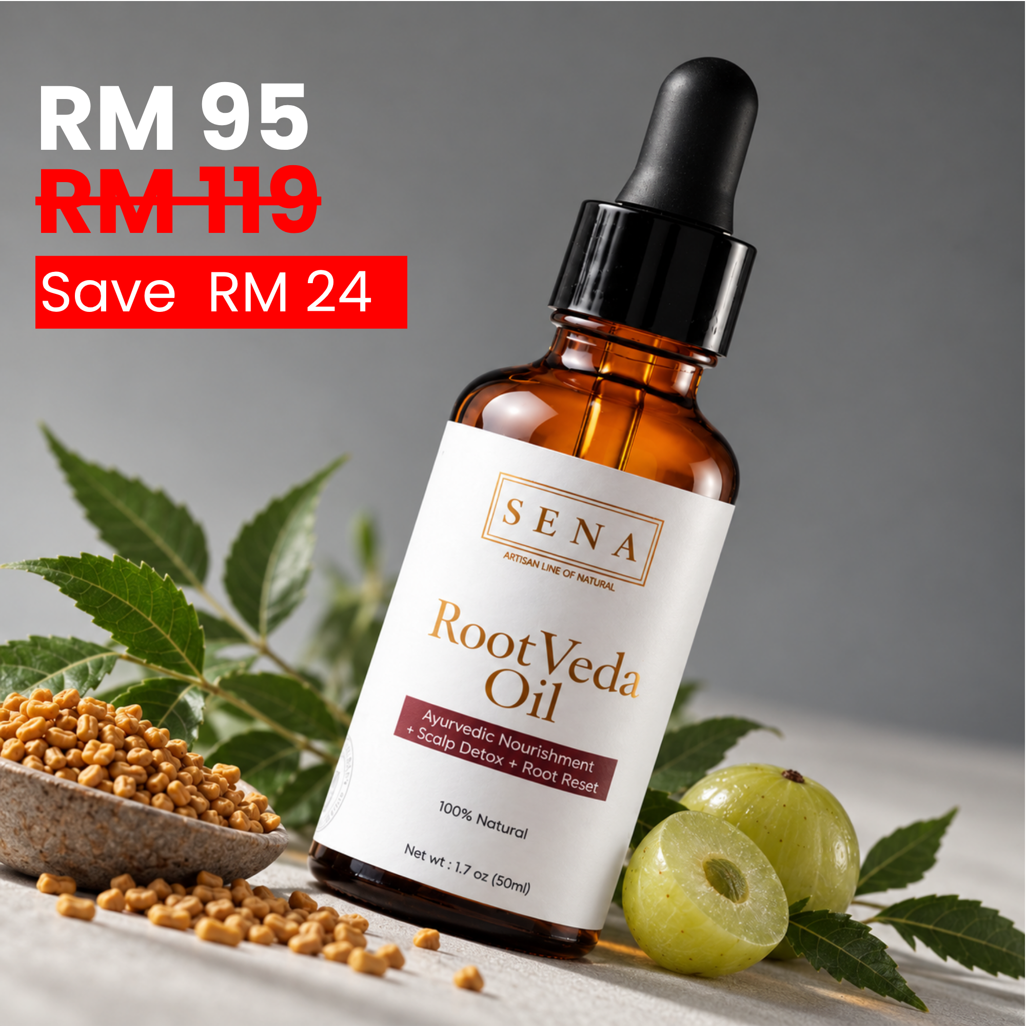 RootVeda Oil | The Scalp Reset Oil