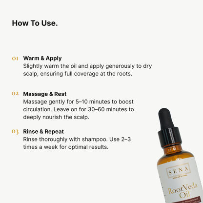 RootVeda Oil | Natural Hair Oil for Hair Fall & Scalp Nourishment