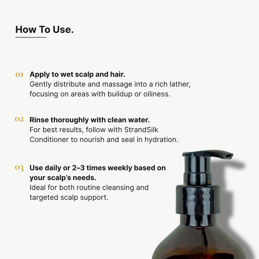 RootGuard Shampoo | Oily Scalp Shampoo for Deep Clarifying & Root Strength